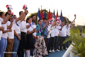 Recibimiento de la Antorcha de la Unión Centroamericana