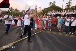 Recibimiento de la Antorcha de la Unión Centroamericana