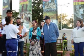 Recibimiento de la Antorcha de la Unión Centroamericana