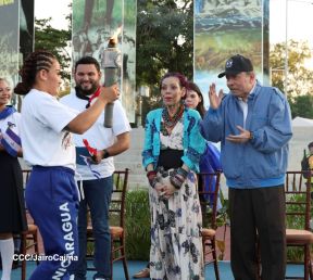 Recibimiento de la Antorcha de la Unión Centroamericana