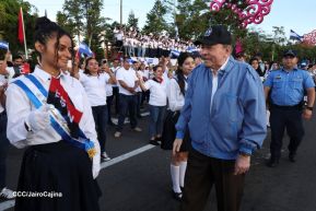 Recibimiento de la Antorcha de la Unión Centroamericana