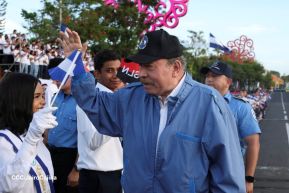 Recibimiento de la Antorcha de la Unión Centroamericana
