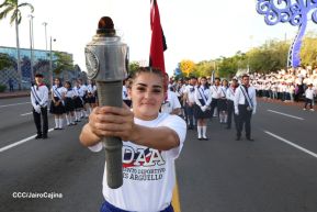 Recibimiento de la Antorcha de la Unión Centroamericana