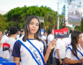 Recibimiento de la Antorcha de la Unión Centroamericana