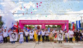 Juventud Heroica entrega a las familias nicaragüenses el nuevo Hospital Dr. Óscar Danilo Rosales en León