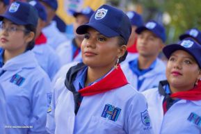 Desfile Policial “Unidad, Fuerza y Victorias” en la Avenida de Bolívar a Chávez