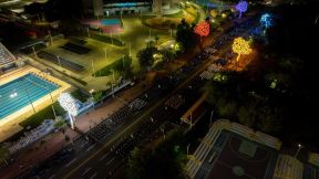 Desfile Policial “Unidad, Fuerza y Victorias” en la Avenida de Bolívar a Chávez