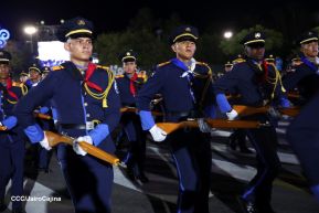Desfile Policial “Unidad, Fuerza y Victorias” en la Avenida de Bolívar a Chávez