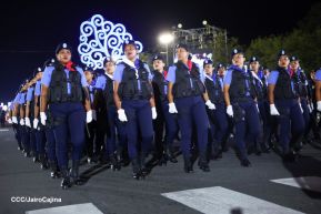 Desfile Policial “Unidad, Fuerza y Victorias” en la Avenida de Bolívar a Chávez