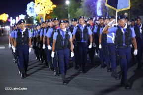 Desfile Policial “Unidad, Fuerza y Victorias” en la Avenida de Bolívar a Chávez