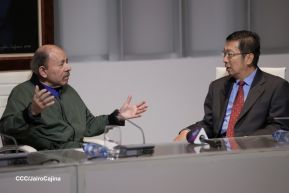 Copresidentes de Nicaragua despiden al Embajador de la República Popular China, Compañero Chen Xi