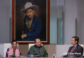 Copresidentes de Nicaragua despiden al Embajador de la República Popular China, Compañero Chen Xi