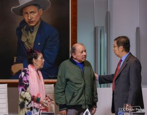 Copresidentes de Nicaragua despiden al Embajador de la República Popular China, Compañero Chen Xi