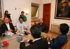 Presidente Daniel Ortega se reúne con Gerente-Directora del BM