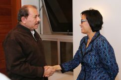 Presidente Daniel Ortega se reúne con Gerente-Directora del BM