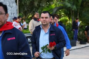 Conmemoración al Comandante Carlos Fonseca reúne a Juventud Sandinista y servidores públicos