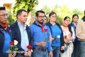 Conmemoración al Comandante Carlos Fonseca reúne a Juventud Sandinista y servidores públicos
