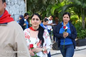 Conmemoración al Comandante Carlos Fonseca reúne a Juventud Sandinista y servidores públicos