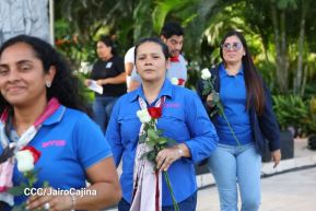 Conmemoración al Comandante Carlos Fonseca reúne a Juventud Sandinista y servidores públicos