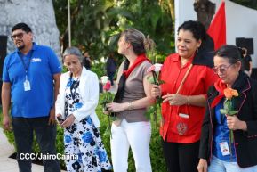 Conmemoración al Comandante Carlos Fonseca reúne a Juventud Sandinista y servidores públicos