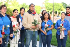 Conmemoración al Comandante Carlos Fonseca reúne a Juventud Sandinista y servidores públicos