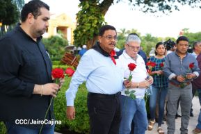 Conmemoración al Comandante Carlos Fonseca reúne a Juventud Sandinista y servidores públicos