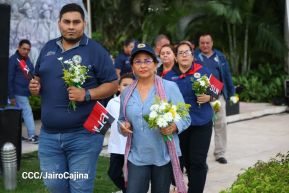 Conmemoración al Comandante Carlos Fonseca reúne a Juventud Sandinista y servidores públicos