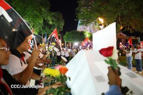 Conmemoración al Comandante Carlos Fonseca reúne a Juventud Sandinista y servidores públicos