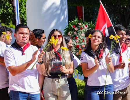 Conmemoración al Comandante Carlos Fonseca reúne a Juventud Sandinista y servidores públicos