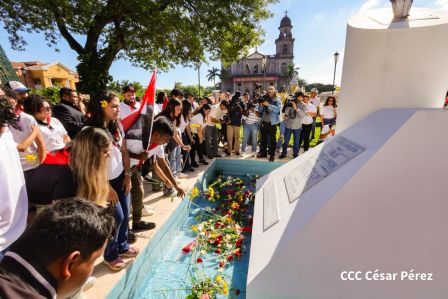 Conmemoración al Comandante Carlos Fonseca reúne a Juventud Sandinista y servidores públicos