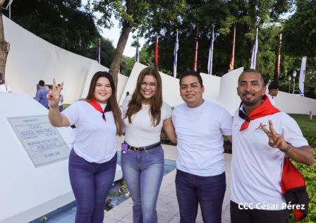 Conmemoración al Comandante Carlos Fonseca reúne a Juventud Sandinista y servidores públicos