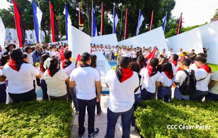 Conmemoración al Comandante Carlos Fonseca reúne a Juventud Sandinista y servidores públicos