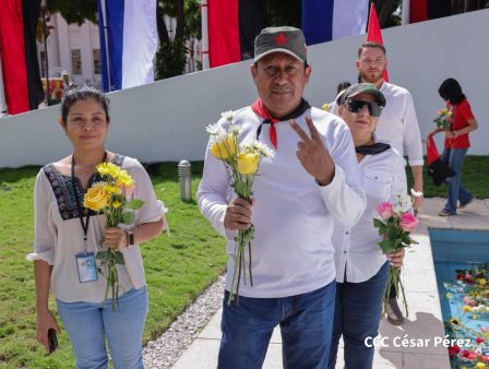 Conmemoración al Comandante Carlos Fonseca reúne a Juventud Sandinista y servidores públicos