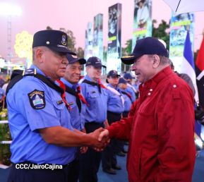 Acto oficial del 46 aniversario de fundación del Ministerio del Interior de la República de Nicaragua