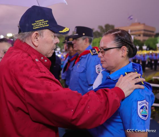 Acto oficial del 46 aniversario de fundación del Ministerio del Interior de la República de Nicaragua