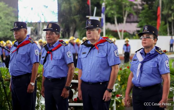 Acto oficial del 46 aniversario de fundación del Ministerio del Interior de la República de Nicaragua