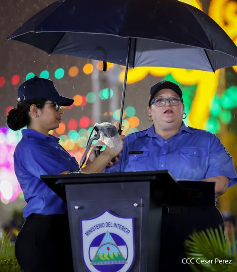 Acto oficial del 46 aniversario de fundación del Ministerio del Interior de la República de Nicaragua