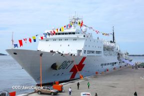 Nicaragua celebra acto oficial de recibimiento del Buque Hospital Arca de la Ruta de la Seda