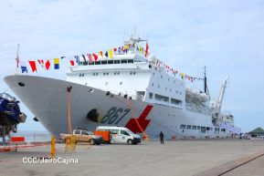 Nicaragua celebra acto oficial de recibimiento del Buque Hospital Arca de la Ruta de la Seda