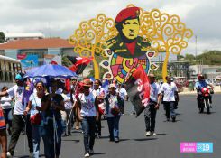 Familias nicaragüenses participan en Caminata por la Unidad y los Valores Familiares