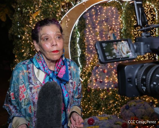 Copresidentes de Nicaragua, comandante Daniel Ortega y Compañera Rosario Murillo celebran la Purísima 