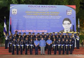 XXVIII Graduación de Cadetes de la Universidad de Ciencias Policiales “Leonel Rugama” de la Policía Nacional