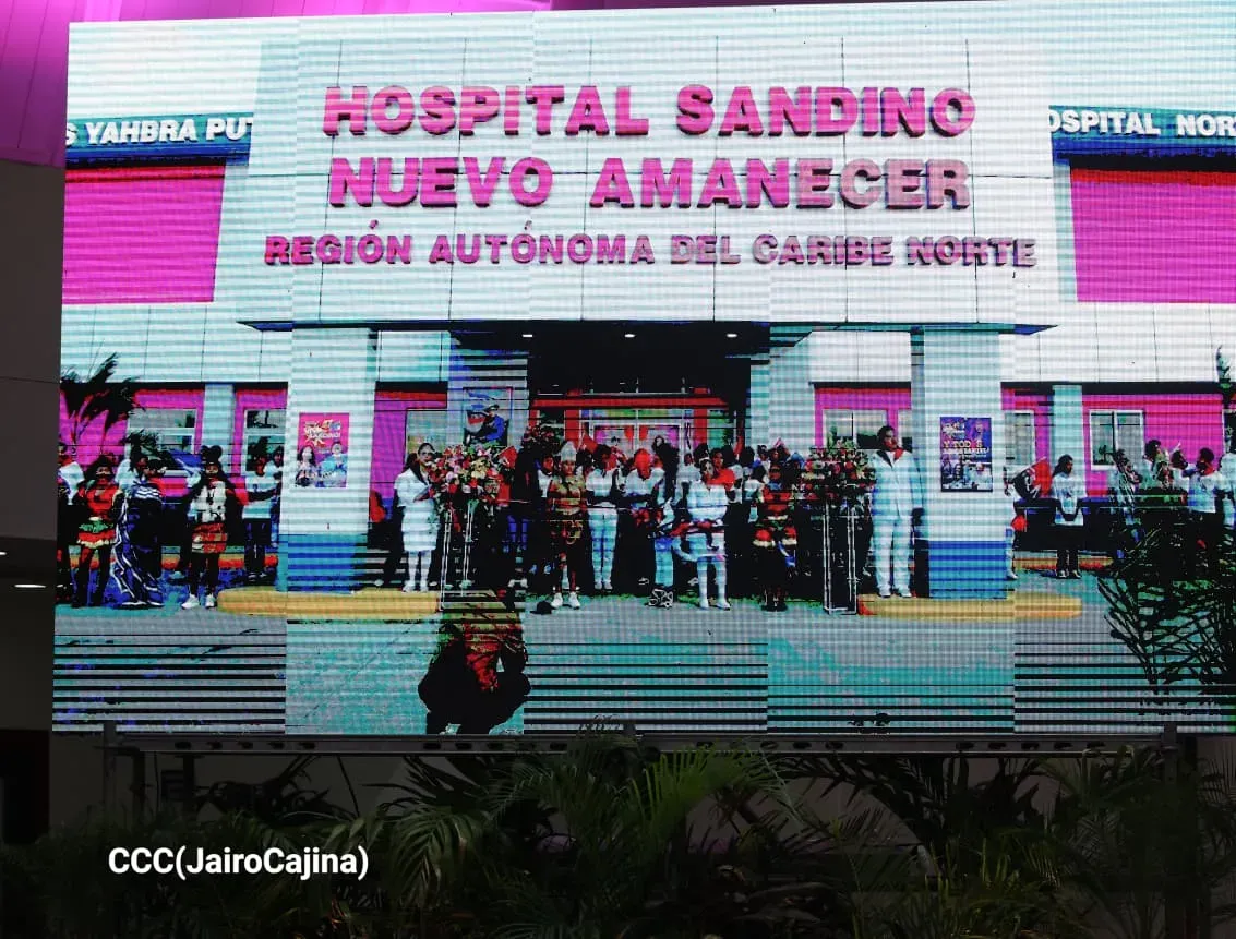 Entrega del Hospital Sandino Nuevo Amanecer en saludo al General de Hombres y Mujeres Libres