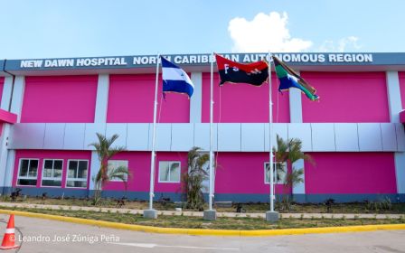 Entrega del Hospital Sandino Nuevo Amanecer en saludo al General de Hombres y Mujeres Libres