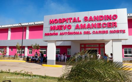 Entrega del Hospital Sandino Nuevo Amanecer en saludo al General de Hombres y Mujeres Libres