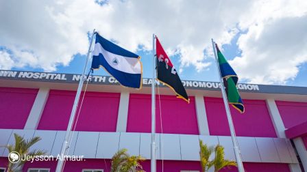 Entrega del Hospital Sandino Nuevo Amanecer en saludo al General de Hombres y Mujeres Libres