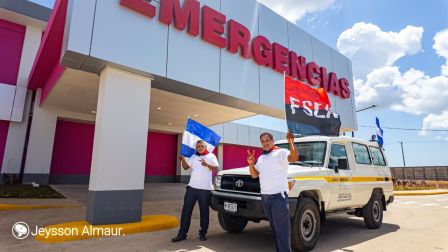 Entrega del Hospital Sandino Nuevo Amanecer en saludo al General de Hombres y Mujeres Libres