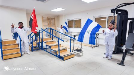 Entrega del Hospital Sandino Nuevo Amanecer en saludo al General de Hombres y Mujeres Libres