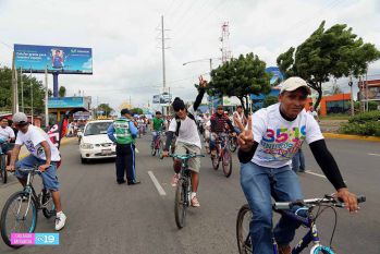 Caravanas de todo el país llegan a Managua para celebración del 35/19
