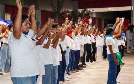 Entrega del Hospital Sandino Nuevo Amanecer en saludo al General de Hombres y Mujeres Libres